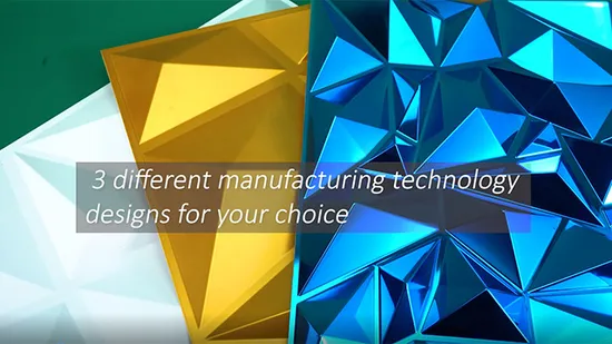 Graham Blow Molding Walpaper italien papier peint PVC panneau mural en plastique 3D